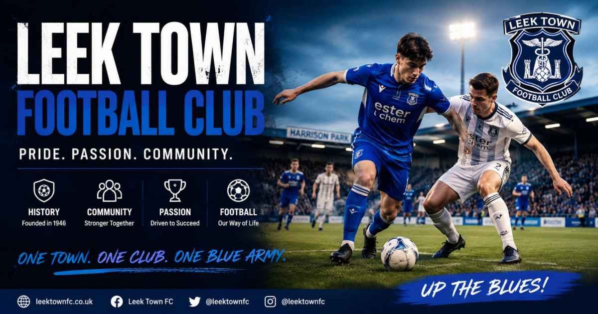 concert stage Leek Town Football (Guide): History, Stadium, League, Players, and Why the Blues Continue to Rise