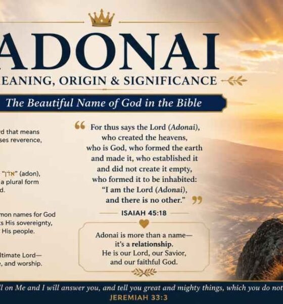 Adonai : The Complete Guide to the Biblical Name, Pronunciation, and Spiritual Significance