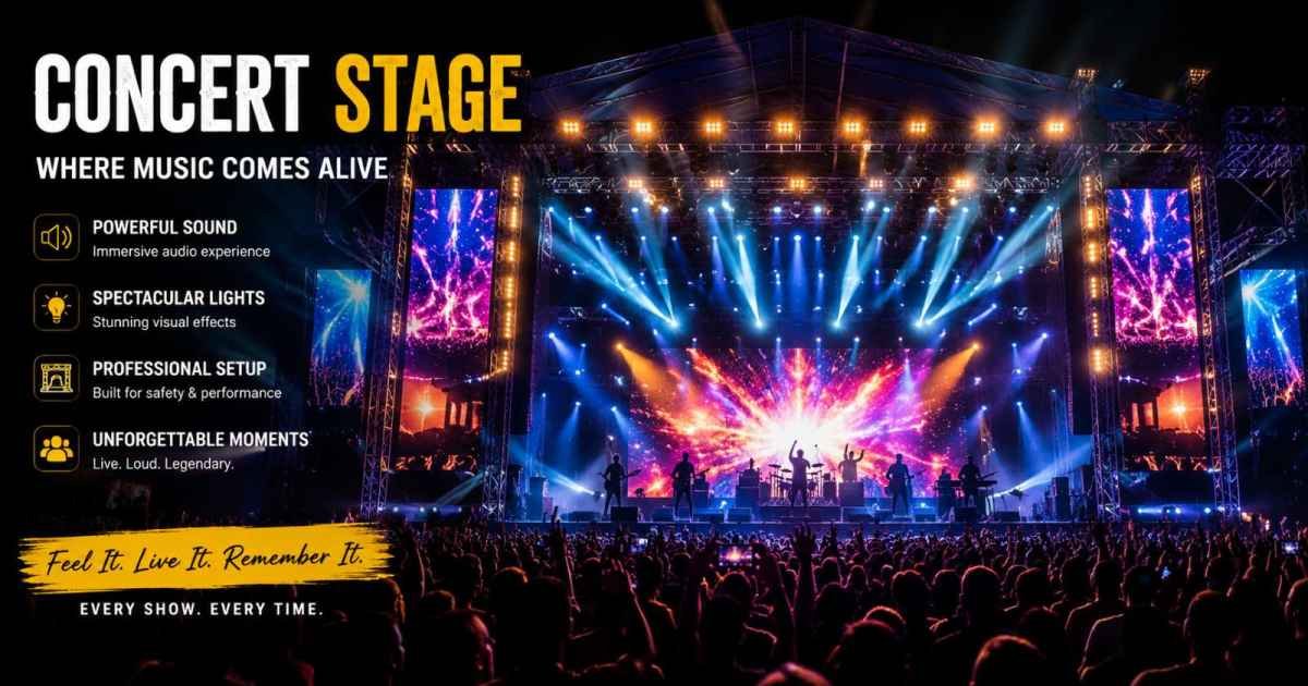 The Ultimate Guide to Concert Stage : Design, Types, Setup & Cost